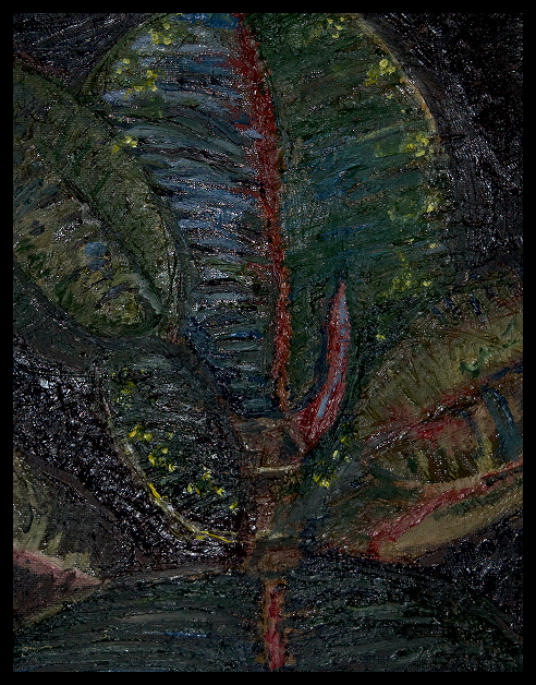 Rubber-Tree Oil 10inx8in